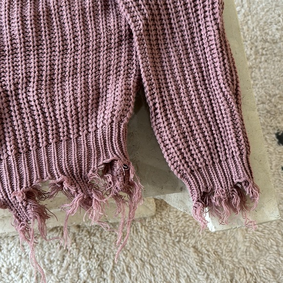 Love Tree distressed crop sweater - Picture 4 of 6